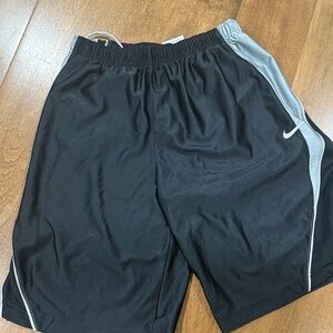 Nike Kids Black and Gray Shorts